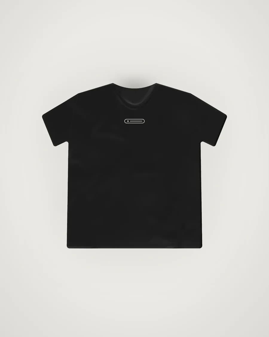 Fear of God Essentials Tee 'Jet Black', vista frontal