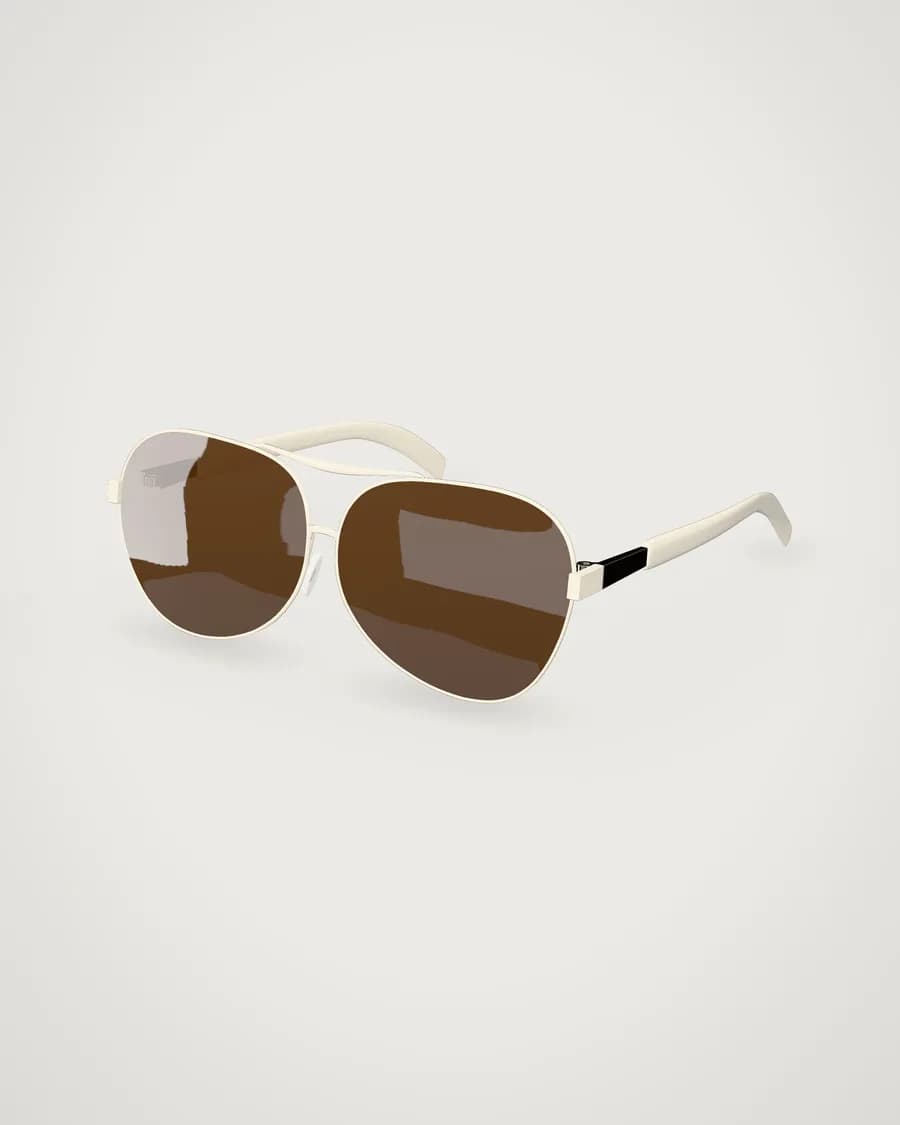 Gentle Monster Lang 'Ivory', vista tres cuartos