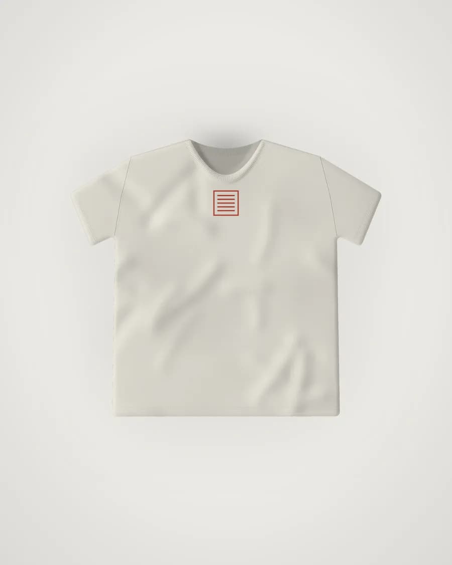 Acne Studios 'Stockholm 1996' Tee Vintage White, vista frontal